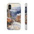 Bustling Victorian Christmas Market - Impact Resistant Phone Case iPhone X Glossy